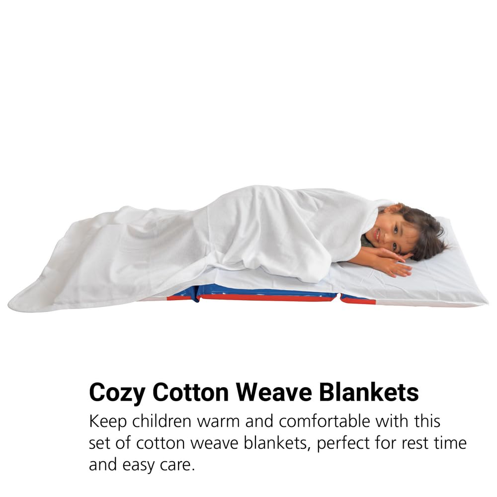 Soft Cotton Weave Blanket Set of 6 - Breathable & Cozy Throw Blankets for Bed, Sofa, Travel - Perfect for Home Decor, Gifts & Hotels (Item # BLANKET)