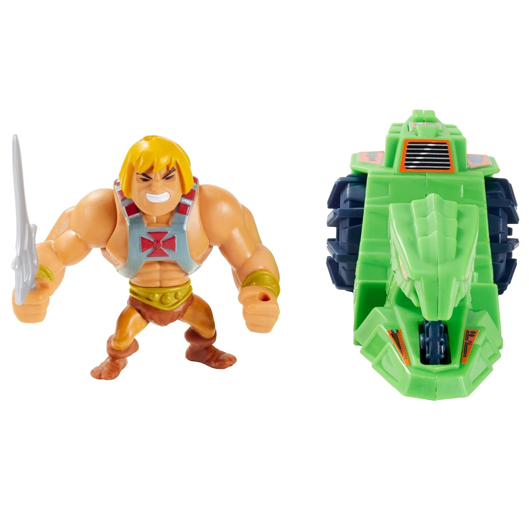 Masters of the Universe Eternia Mini Vehicle & Creature Set with Collectible Figure - 2-in-1 Action Toy for Storytelling, Display & Role Play | Perfect Gift for MOTU Fans Ages 6+ | Battle Scenes & Collection Showcase