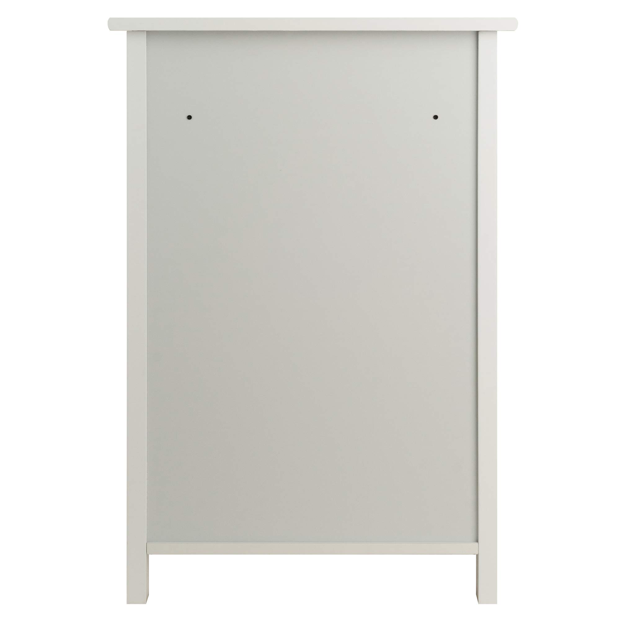 Winsome Delta File Cabinet, White - 2-Drawer Letter Size Home Office Storage for Documents & Folders - Perfect for Organizing Files in Home Office, Study, or Workspace