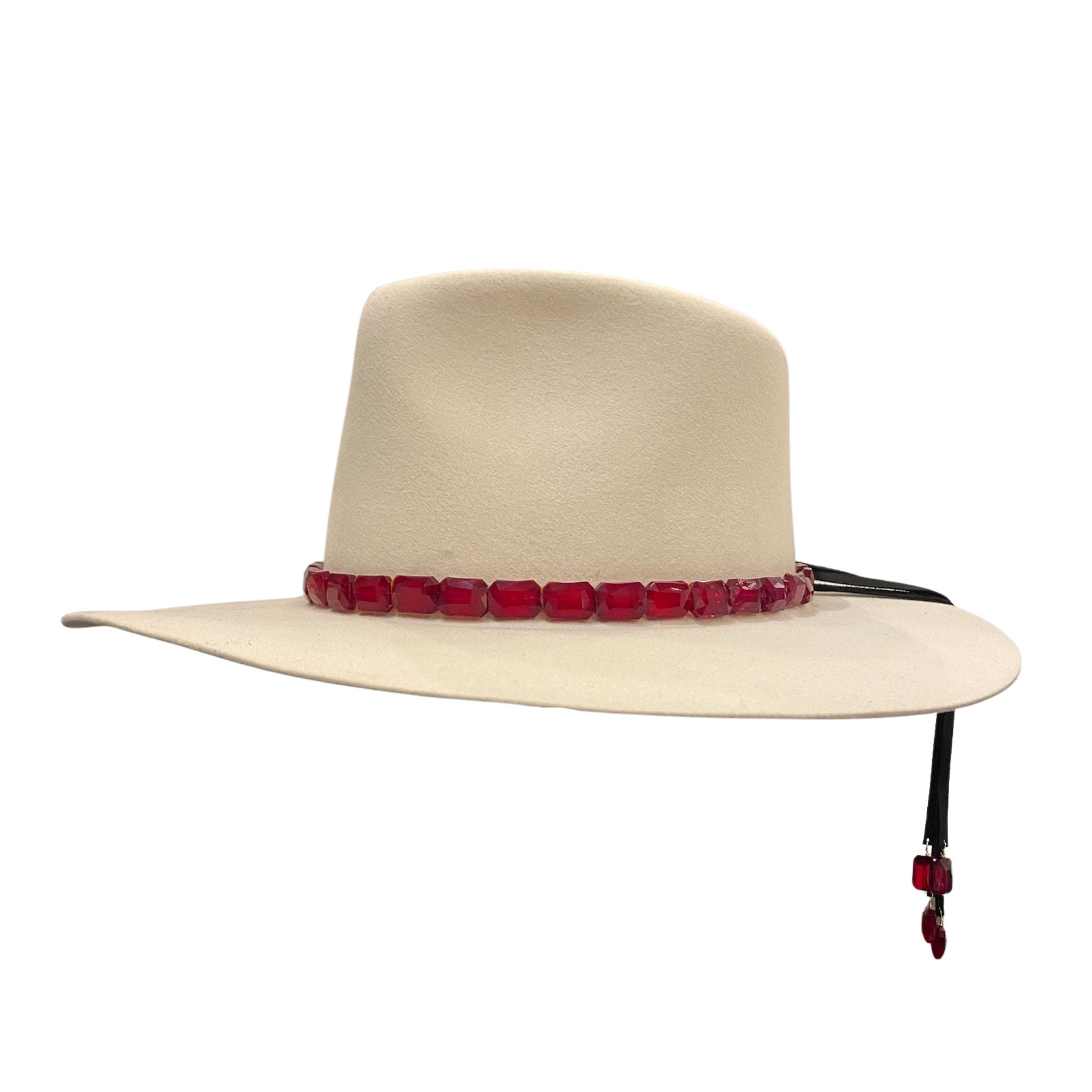 Ruby Hat Band - Western Style Hat Accessory for Cowboy & Cowgirl Outfits - Perfect for Rodeo, Country Music Festivals & Outdoor Adventures