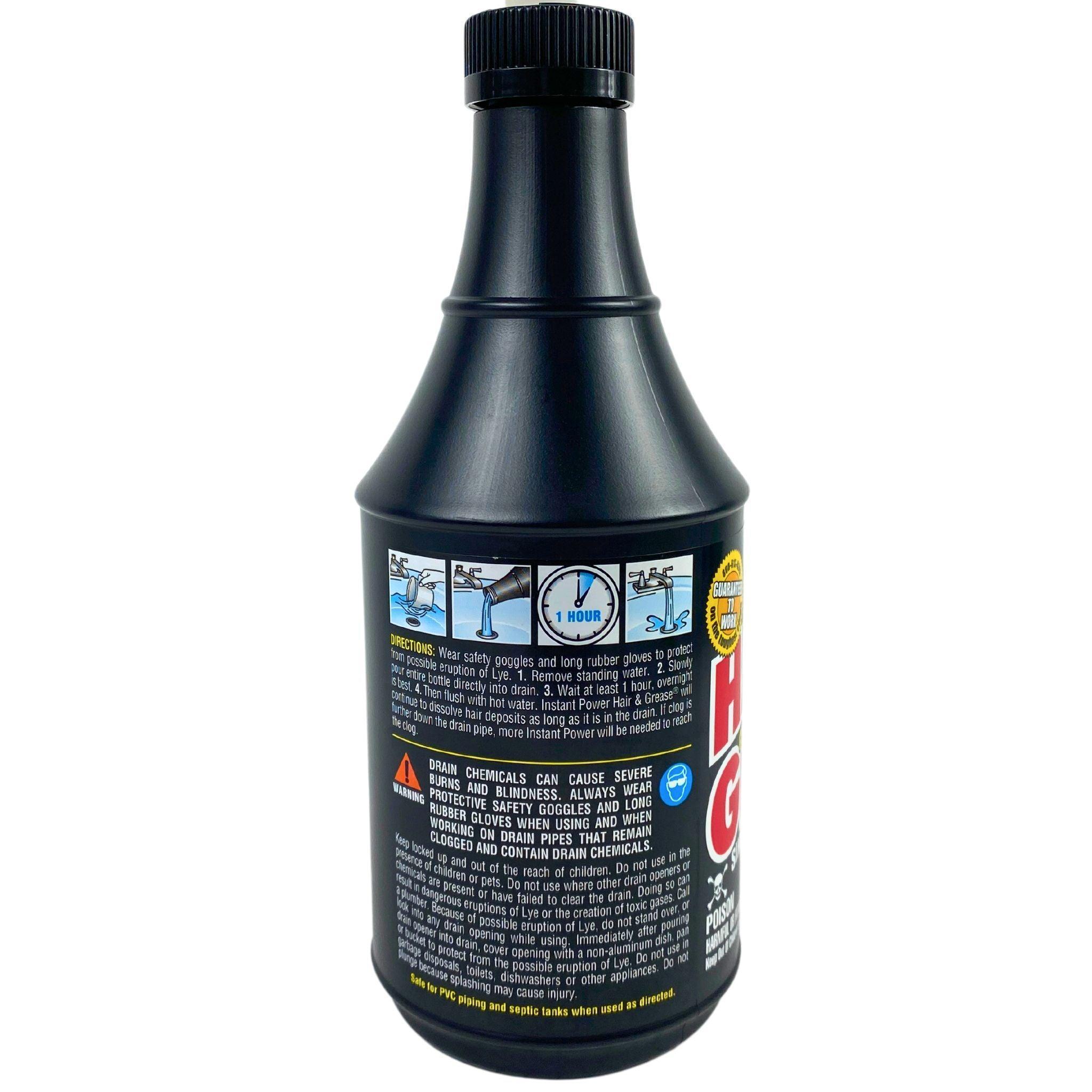 Instant Power Drain Opener - Safe for All Pipes - 20OZ (Pack of 20) - Fast Clog Remover for Kitchen Sinks, Bathroom Drains & Shower Pipes