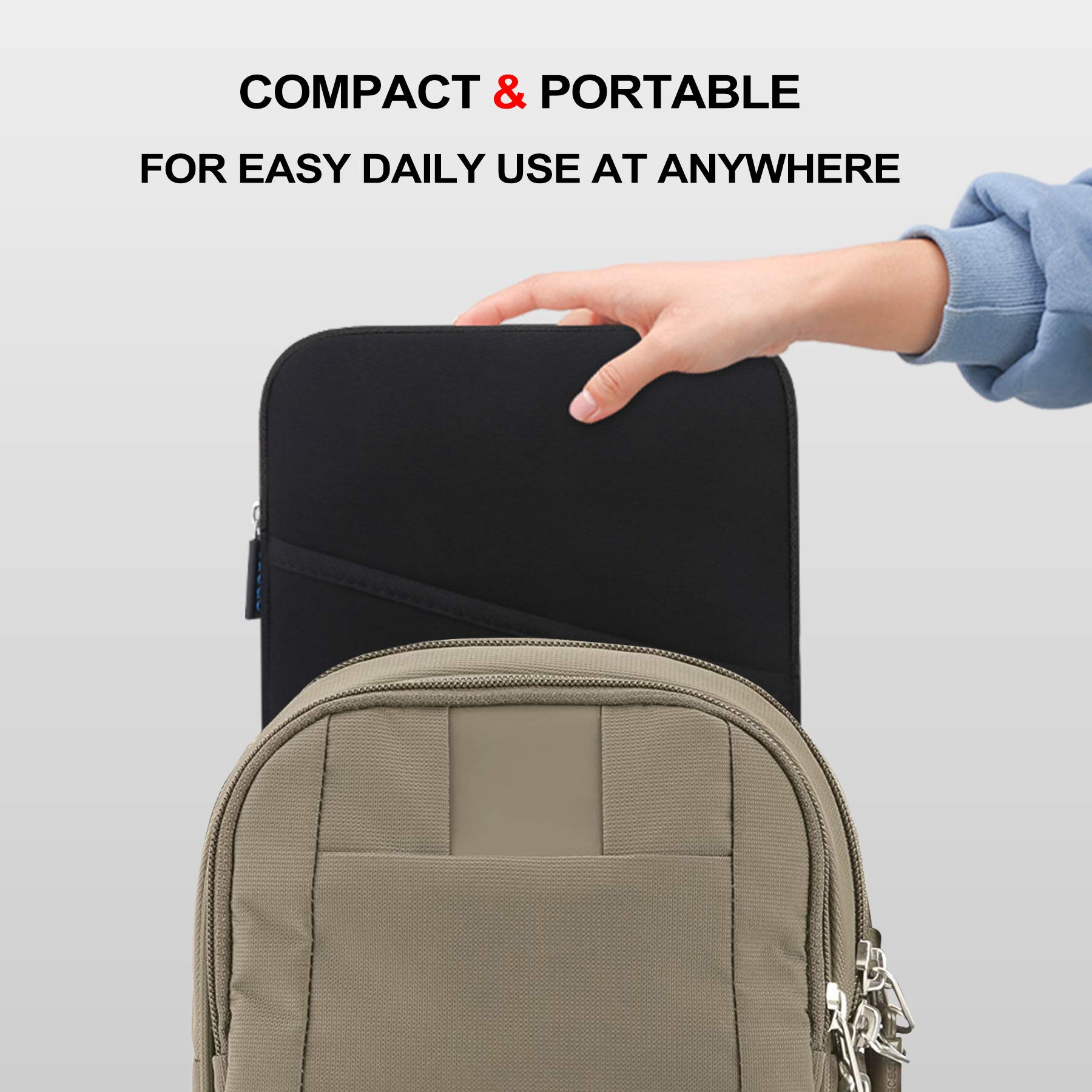 Lacdo 11 Inch Tablet Sleeve Case - Compatible with iPad Pro M4, iPad Air M3/M2, iPad 10.9
