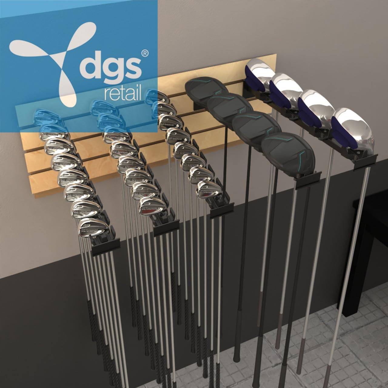 ProHome Premium Golf Club Organizer - Holds 32 Clubs (Irons, Wedges, Hybrids, Drivers) - Space-Saving Golf Bag Storage for Home, Garage, Basement - Perfect for Golf Enthusiasts & Club Organization