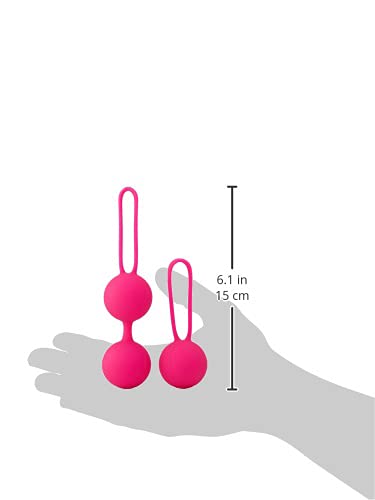 Dream Toys Essentials Duo Ball Set - Pink Exercise & Massage Balls for Yoga, Fitness, and Stress Relief - Perfect for Home Workouts & Physical Therapy