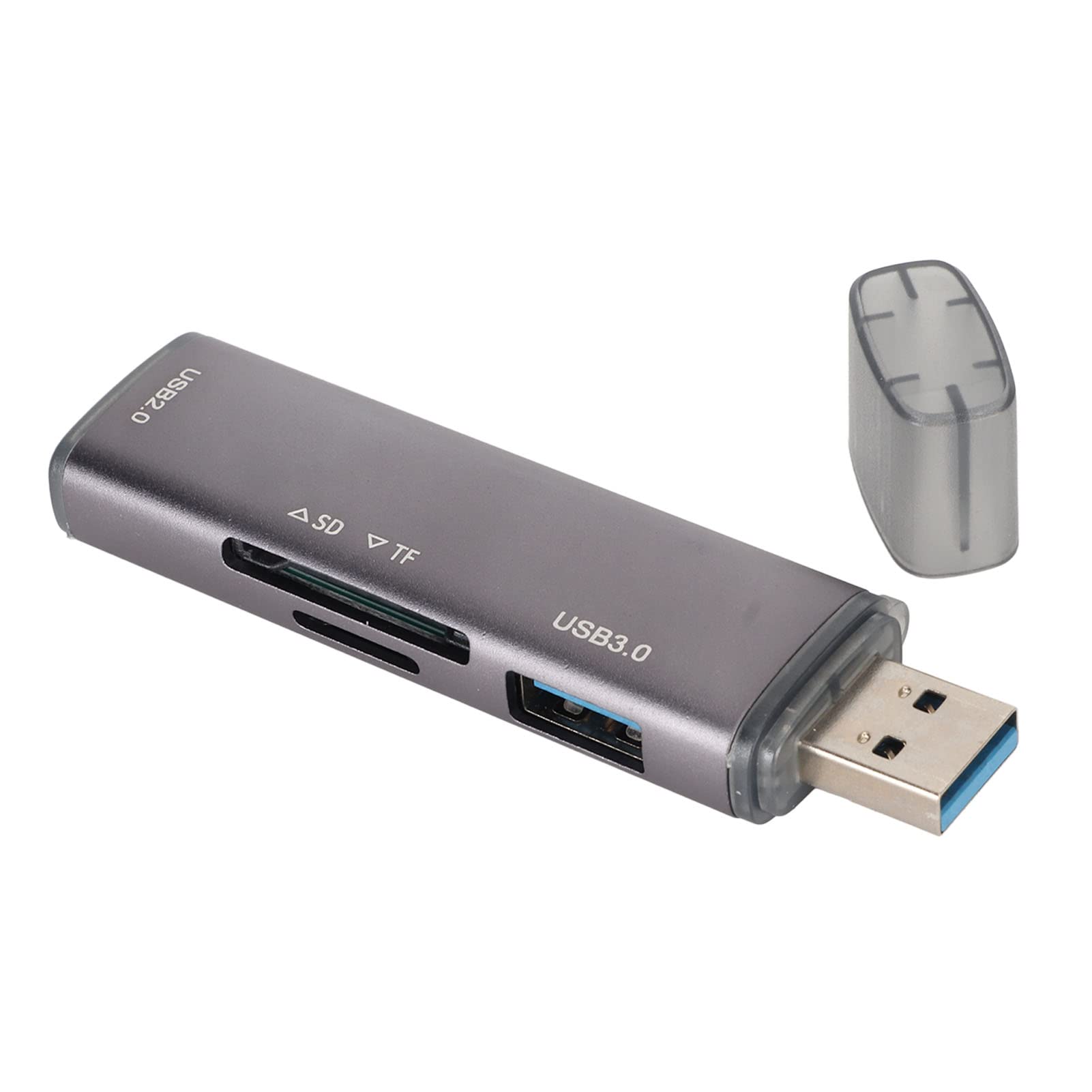 USB 3.0 Docking Station with 4 Ports & Dual Card Reader - High Speed Data Transfer Hub for PC, Laptop, Mac - Perfect for Home Office & Remote Work Setup