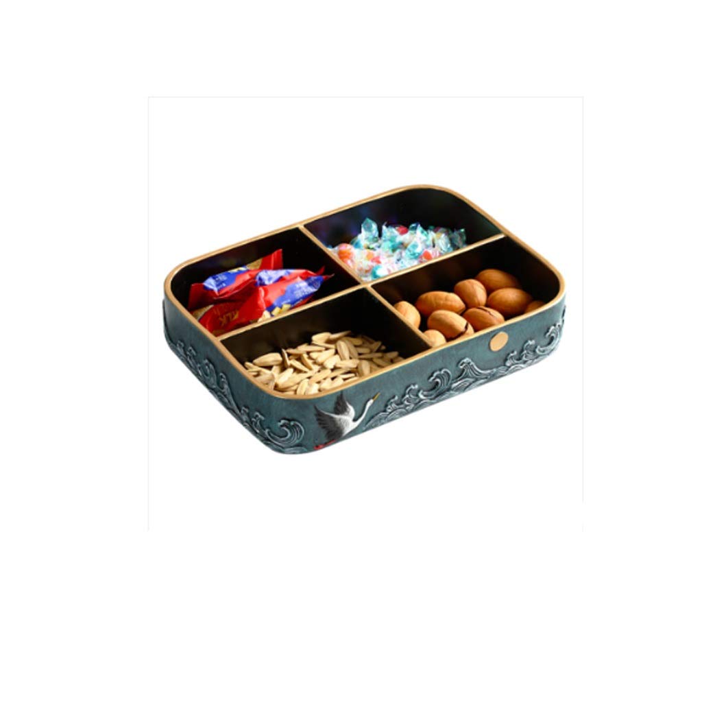 Premium Chinese Fruit Plate - Elegant Light Sunflower Design for Dried Fruits, Candy & Snacks | Tea Table Storage Box for Living Room, Kitchen & Dining Room | Perfect for Parties, Gifts & Home Decor