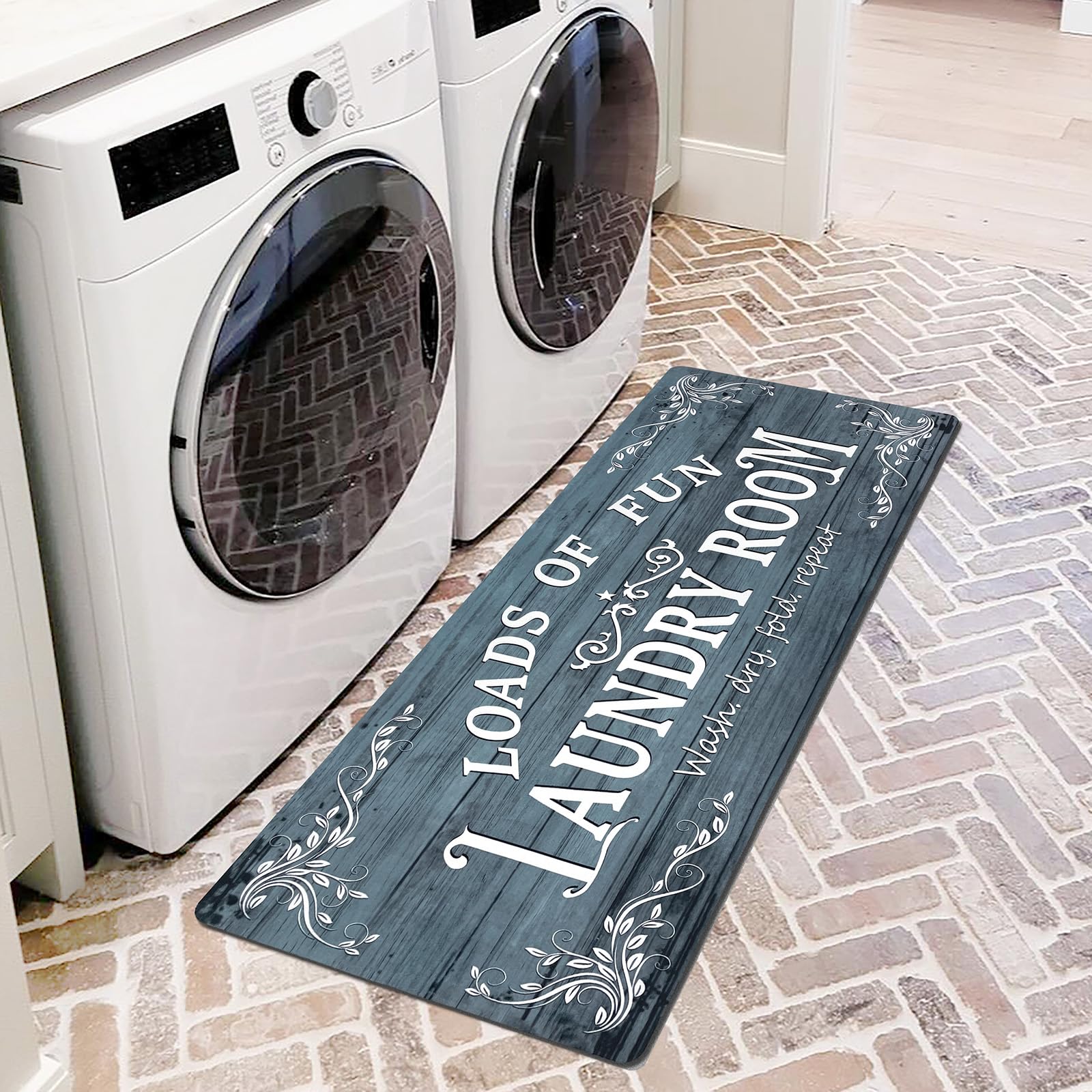 Non-Slip Waterproof Laundry Room Rug Runner 20