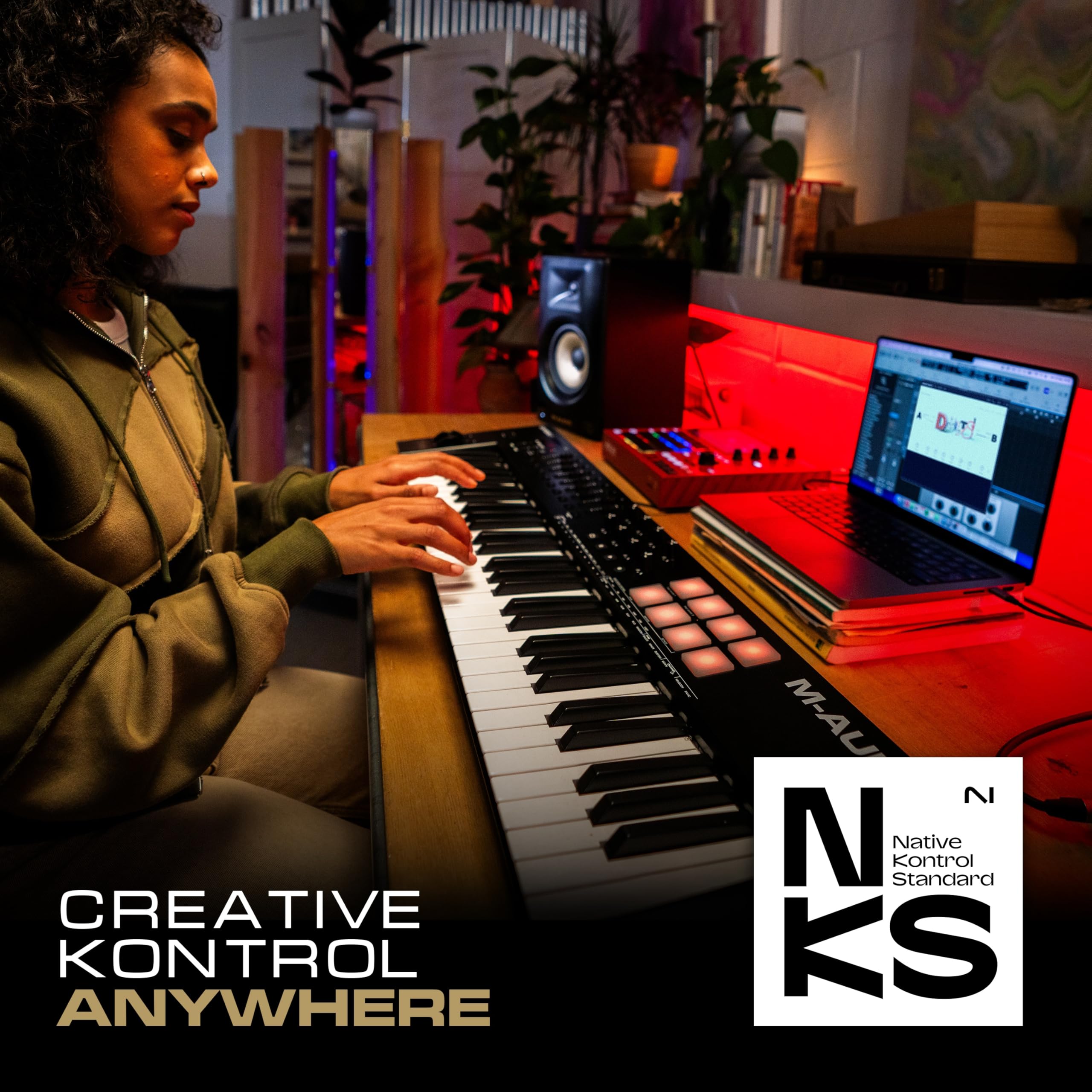 M-Audio Oxygen 49 MKV 49-Key USB MIDI Keyboard Controller for Music Production, Recording & Live Performance