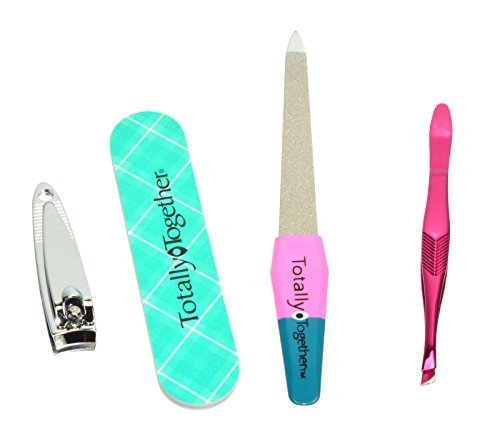 Mini All-in-One Nail Care Kit - Nail File, Buffer, Clippers & Tweezers Set | Perfect for Travel, Home & Salon Manicures