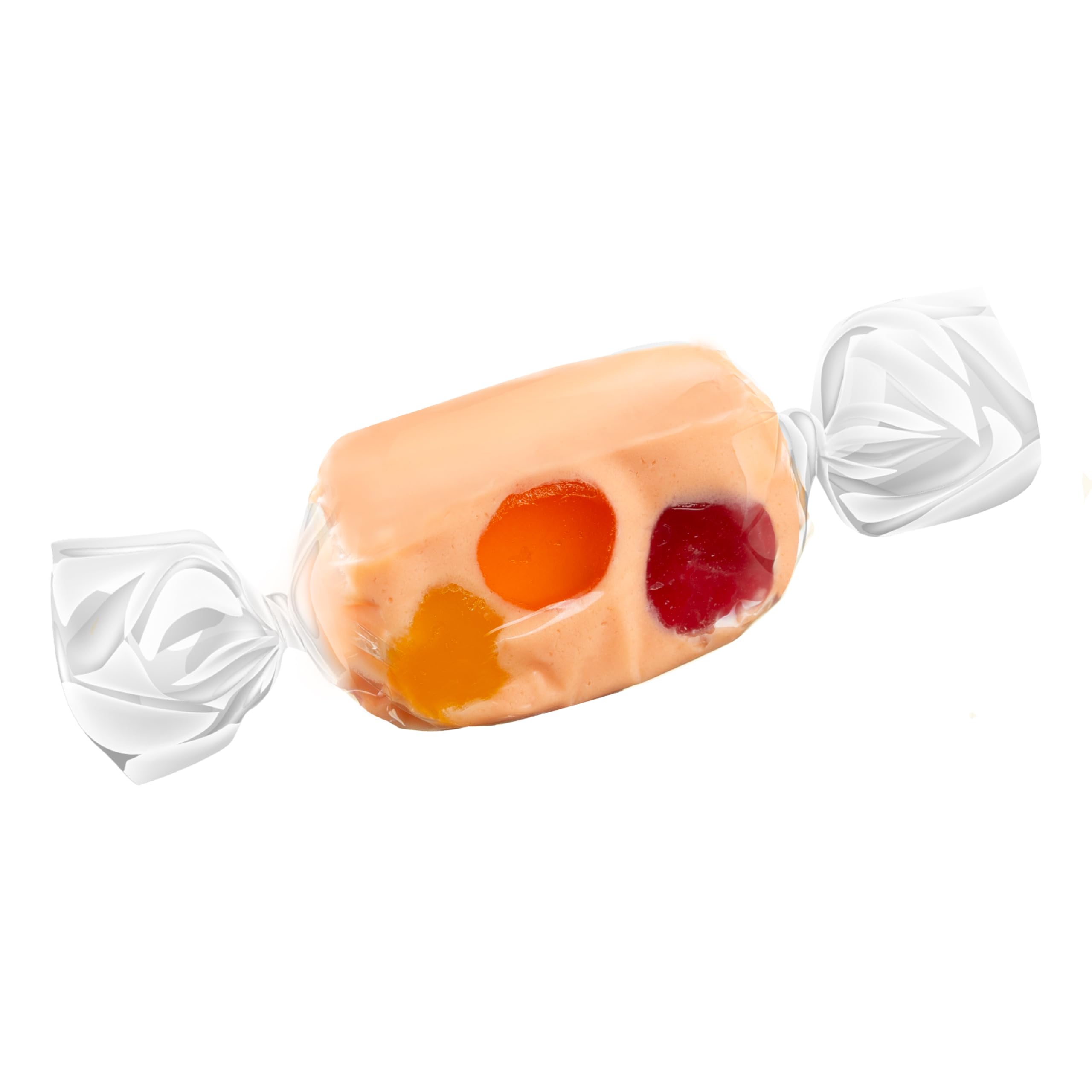Fames Chocolates Happy Halloween Jujubes Candy Bag - Orange Flavored Nougat Candy for Trick-or-Treating, Party Favors & Holiday Gifts