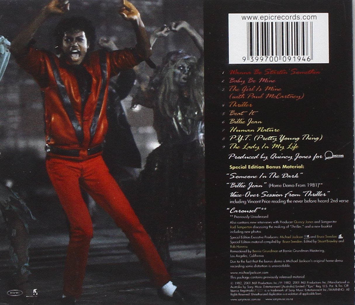 Thriller Remastered Vinyl - Perfect for Halloween & Parties