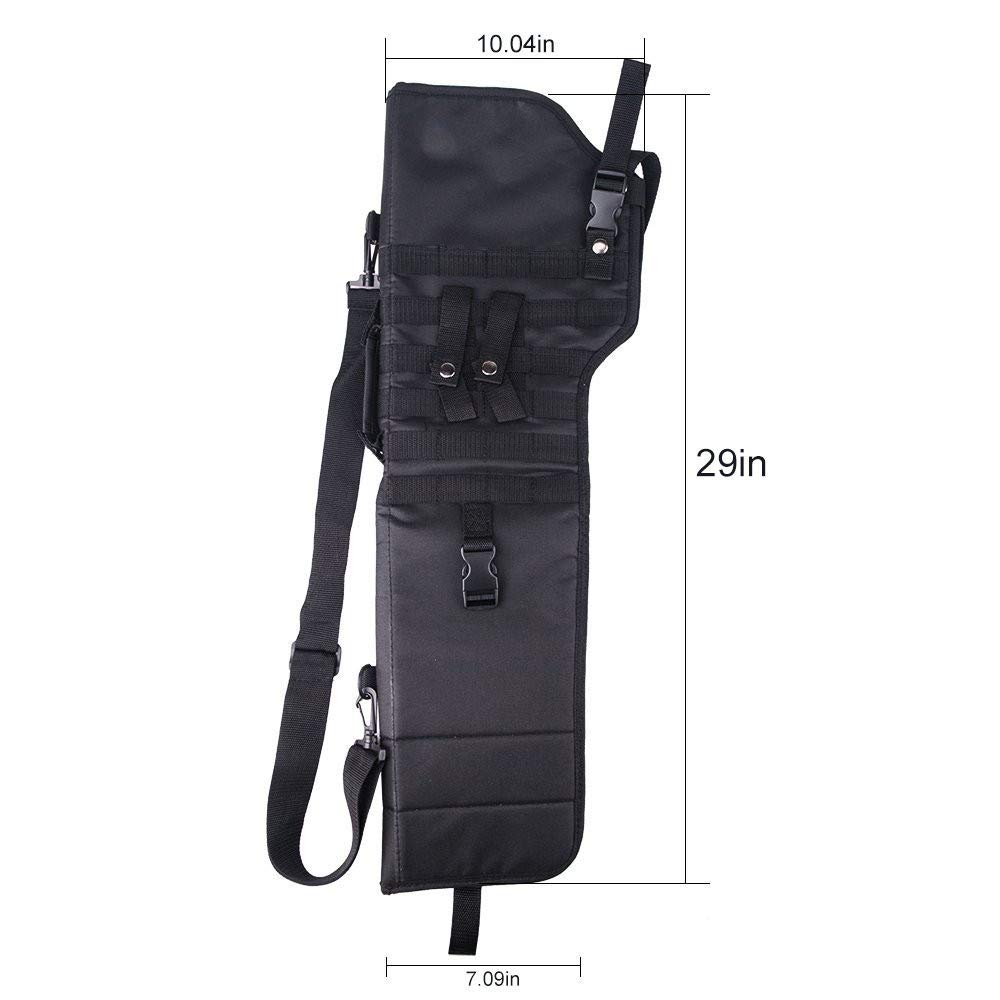 UNISTRENGH Tactical Shotgun Scabbard Bag - MOLLE Compatible Rifle Sling & Shotgun Case - Durable Gun Storage Pouch & Protective Shoulder Bag for Hunting, Camping & Outdoor Adventures