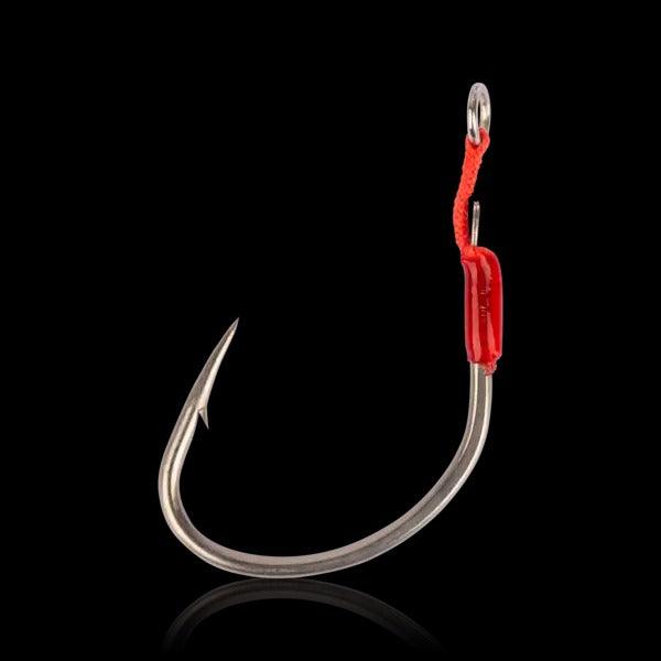 Mustad Alpha Point Ruthless Slow Fall Assist Hooks - Premium Saltwater Fishing Hooks for Deep Sea Trolling and Jigging - Perfect for Catching Tuna, Marlin, and Swordfish