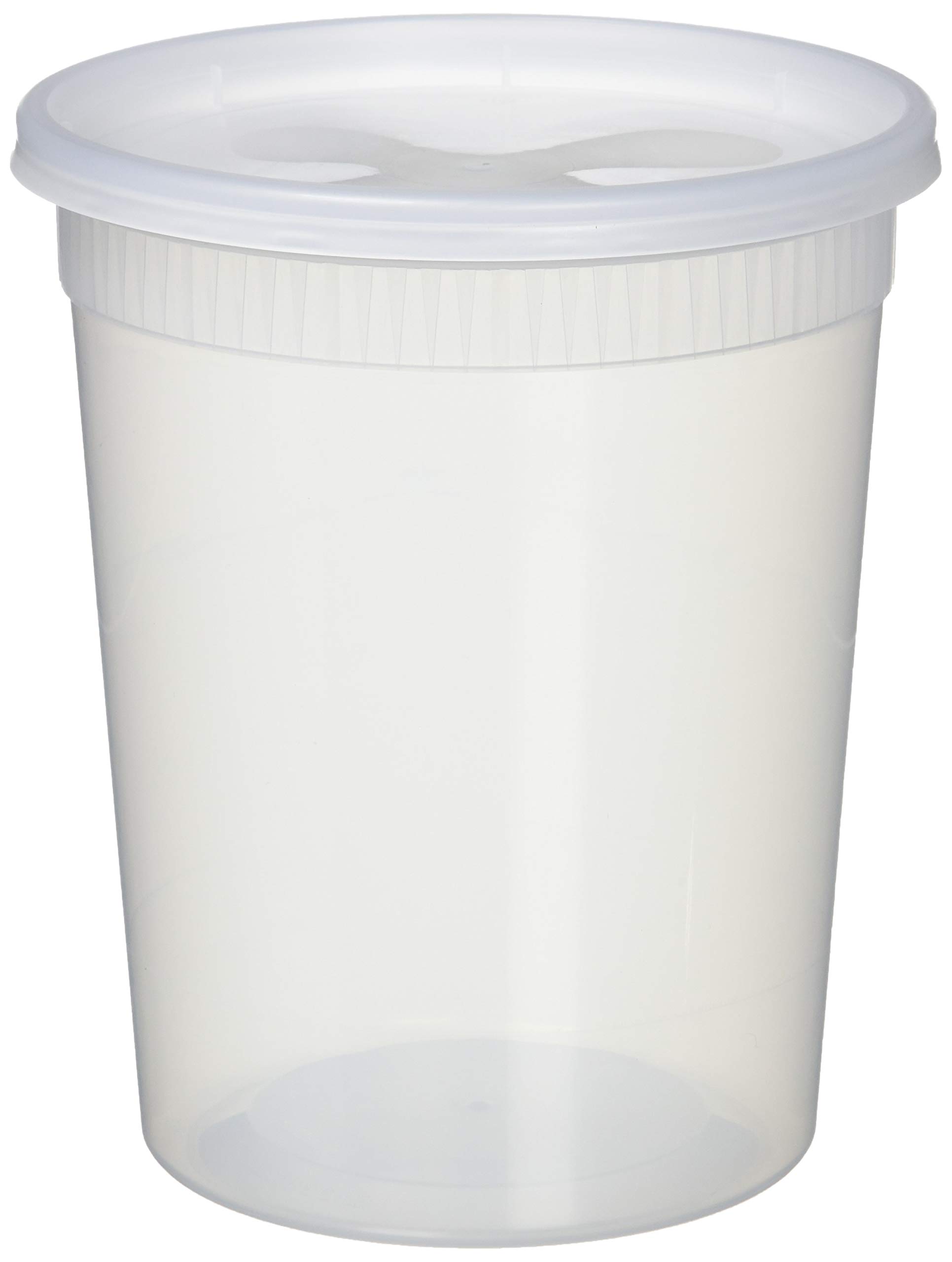 32oz Plastic Food Storage Containers with Lids - 5-Piece Set for Soup, Meal Prep & Leftovers | BPA-Free, Microwave & Freezer Safe | Ideal for Home, Office & Picnics