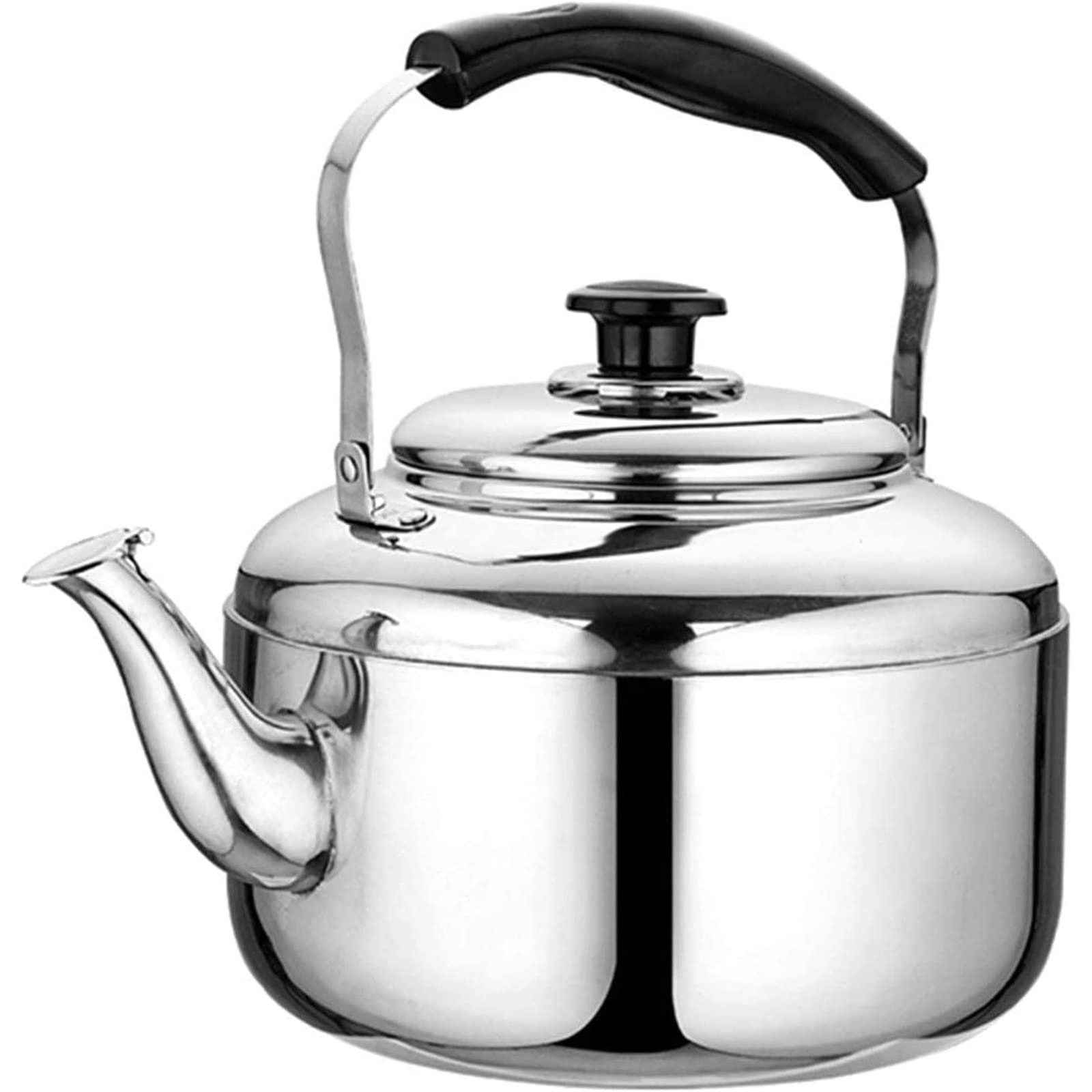 Premium Stainless Steel Whistling Tea Kettle - Induction Compatible, Gas & Electric Stove Safe - Perfect for Home, Camping, Hiking & Outdoor Picnics