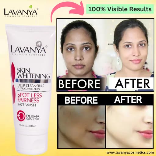 LAVANYA Skin Brightening Face Wash - Gentle Cleanser for Glowing & Even Skin Tone | Perfect for Daily Skincare Routine & Acne-Prone Skin