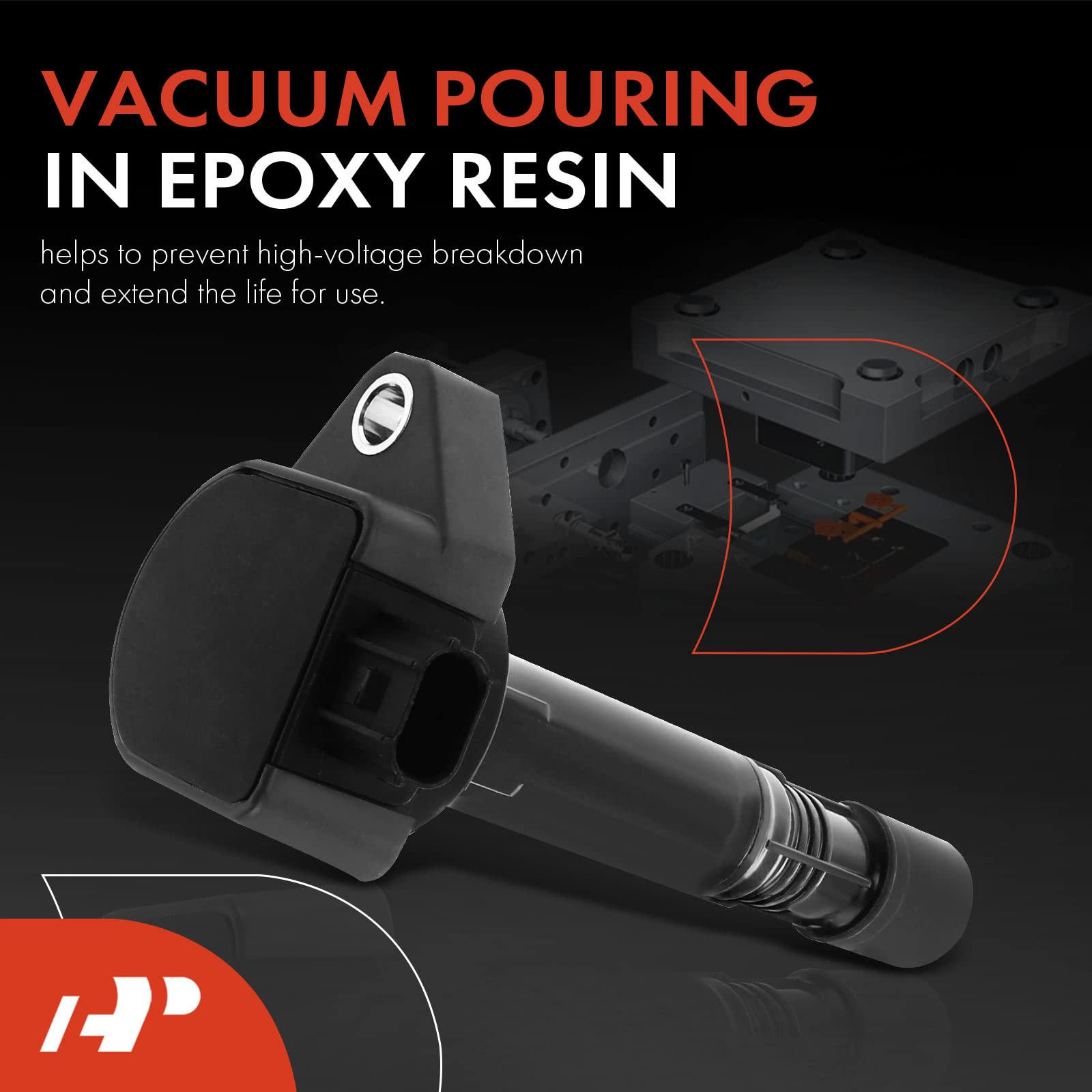 Premium 6-Piece Ignition Coil Pack Set - Compatible with Honda Pilot 2009-2015, Ridgeline 2009-2014, Acura MDX 2010-2013, RDX 2013-2015, ZDX 2010-2013 (3.5L & 3.7L V6 Engines) - High Performance Replacement for Smoother Acceleration & Better Fuel Efficiency