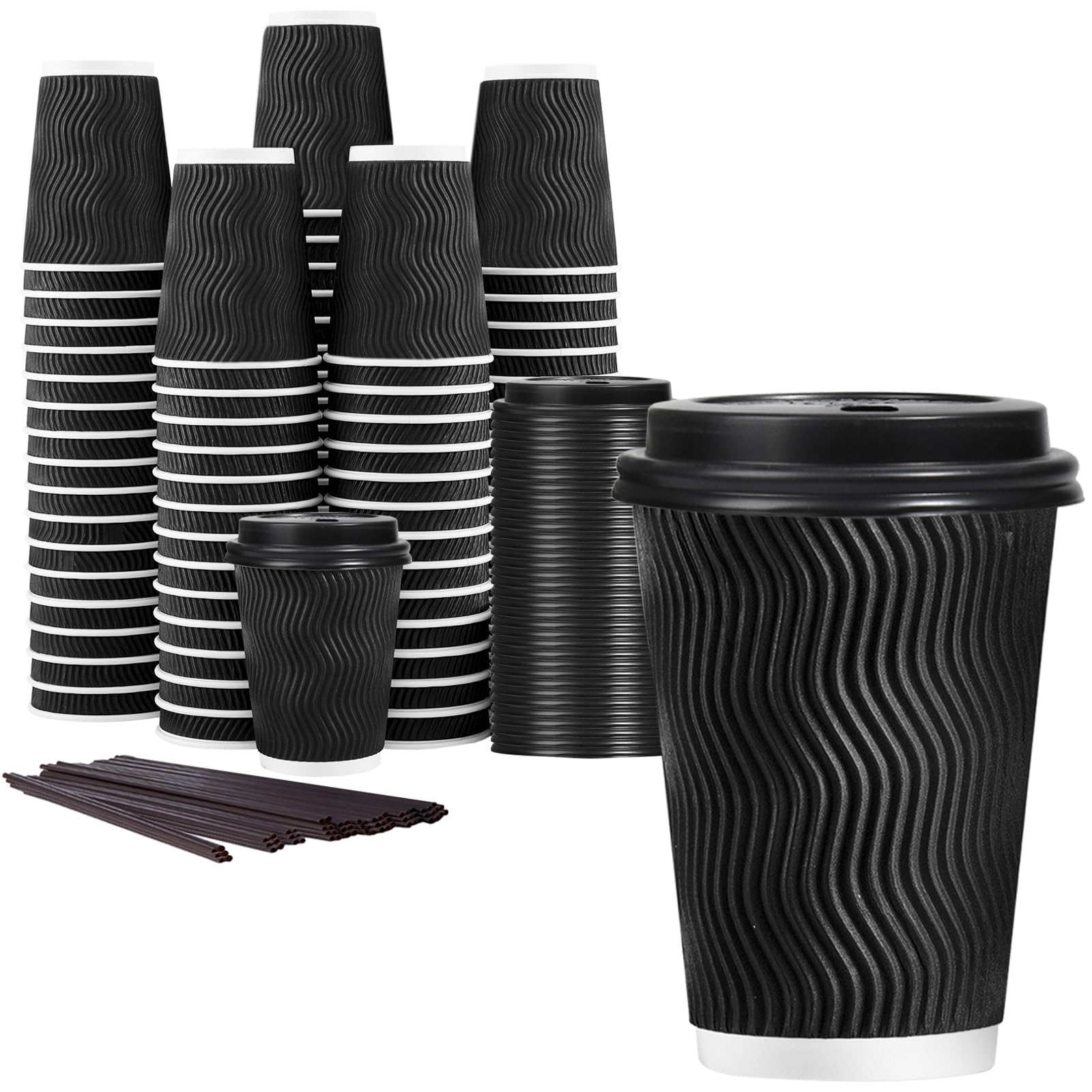 The Perfect Morning Companion: Lamosi 12 oz Disposable Coffee Cups