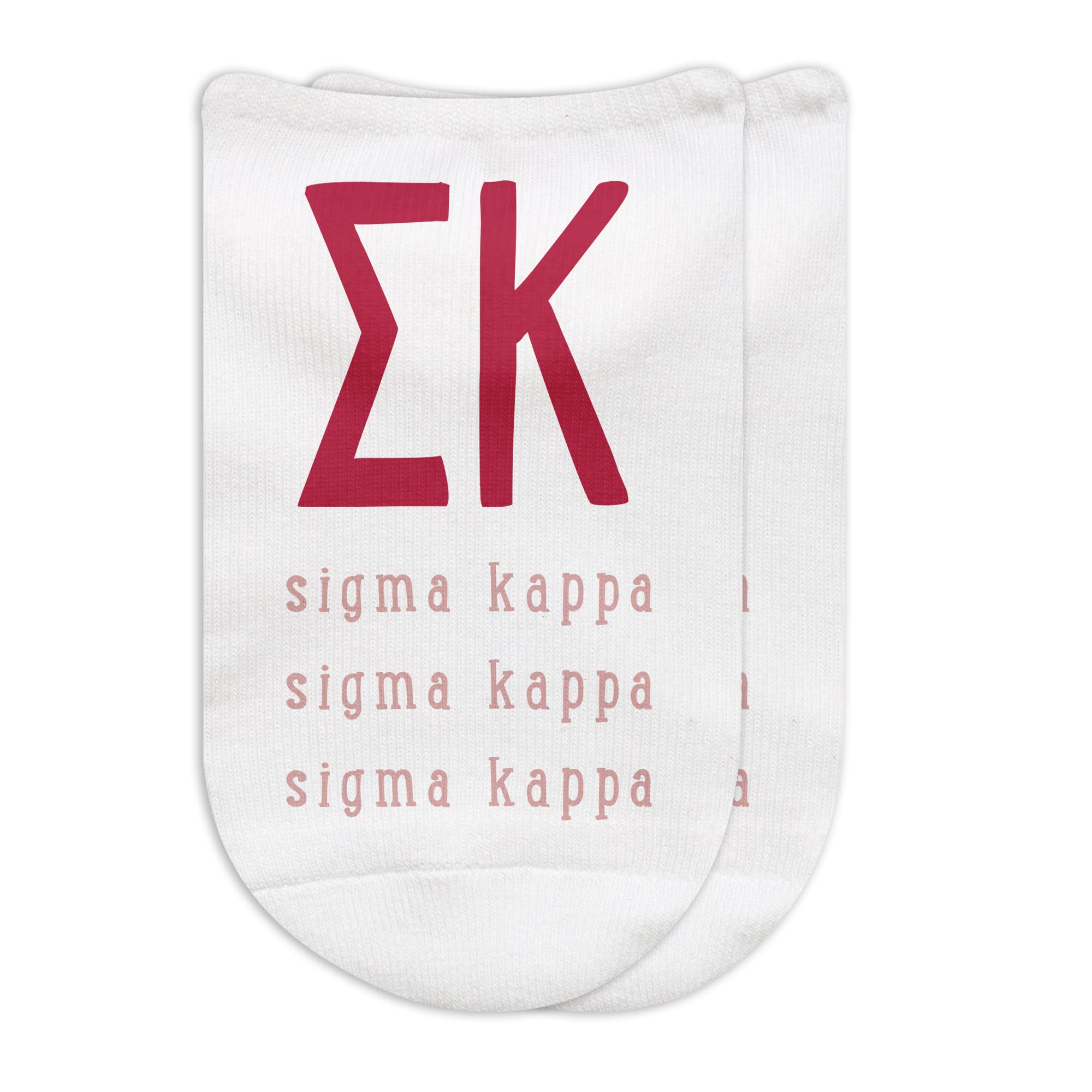 Custom Printed Sorority Socks for Women & Girls - Large Greek Letter Socks for Sorority Sisters | Perfect for Greek Life Events, College Gifts & Sisterhood Celebrations