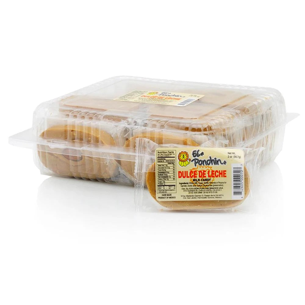 El Leon Dulce De Leche Caramel Candy - 24 Count Box | Sweet Treat for Parties, Gifts & Dessert Toppings