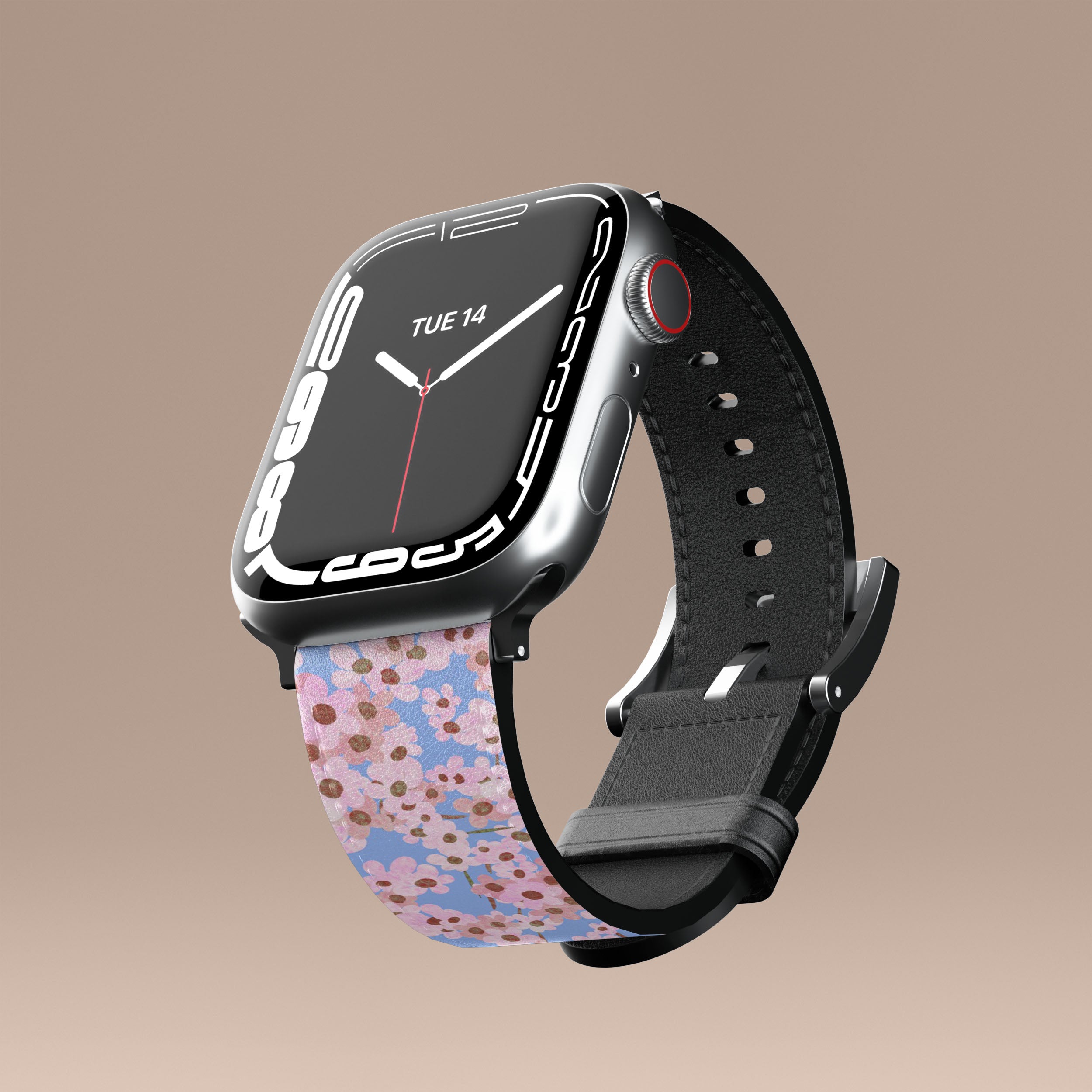 Floral Ditsy Apple Watch Band for Women - Soft Silicone Strap, Adjustable Fit - Perfect for Summer, Workouts & Everyday Wear