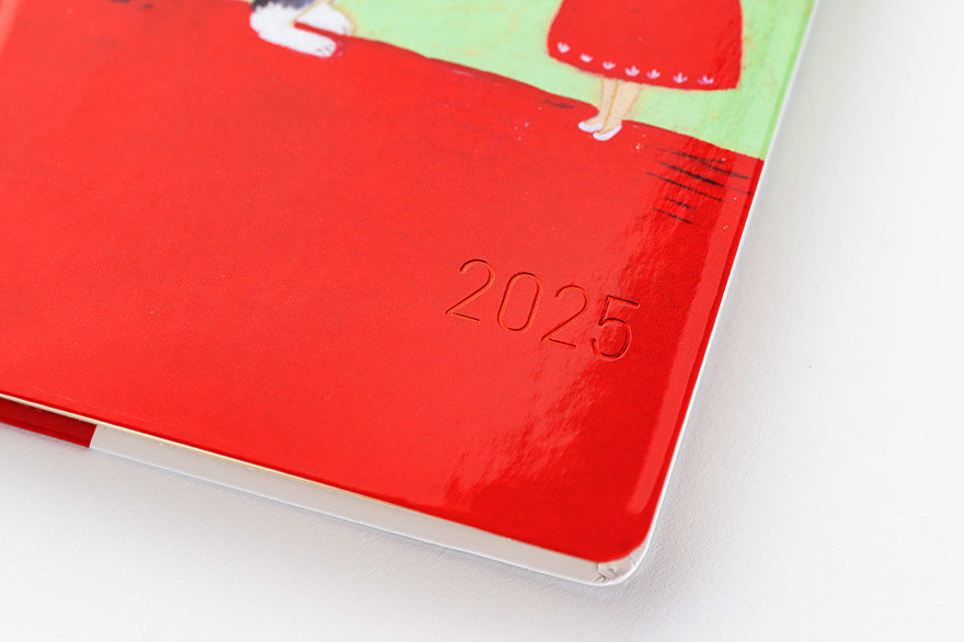 Hobonichi Techo 2025 Planner - Keiko Shibata Design Hardcover Weekly Notebook | English Edition | January Start | Monday Start | Perfect for Work, School & Personal Organization