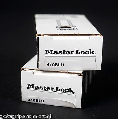 MASTER LOCK Zenex Steel Shackle Blue Safety Lockout Padlock 410Blu (Set of 2) - Industrial Equipment Security, Electrical Panel Lockout, OSHA Compliance for Workplace Safety