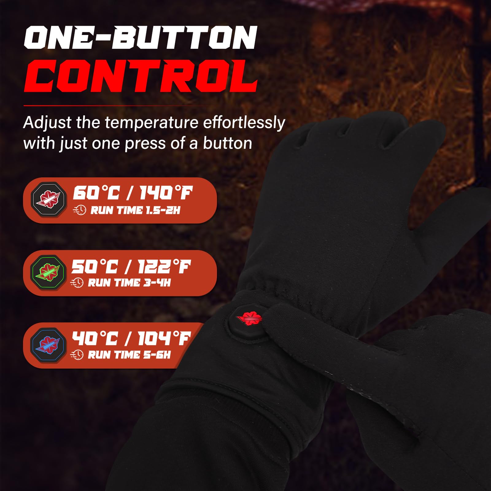 Dr.Warm Rechargeable Heated Glove Liners for Men & Women - Thin Touchscreen Work Gloves with Battery Hand Warmers for Winter Activities, Driving, Typing, Running & Outdoor Sports