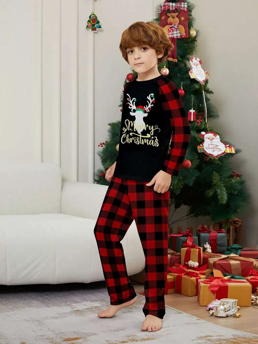 Reindeer Christmas Pajamas Set - Family Matching Holiday Pjs for Women, Men & Kids | Cozy Xmas Sleepwear for Family Photos & Christmas Morning