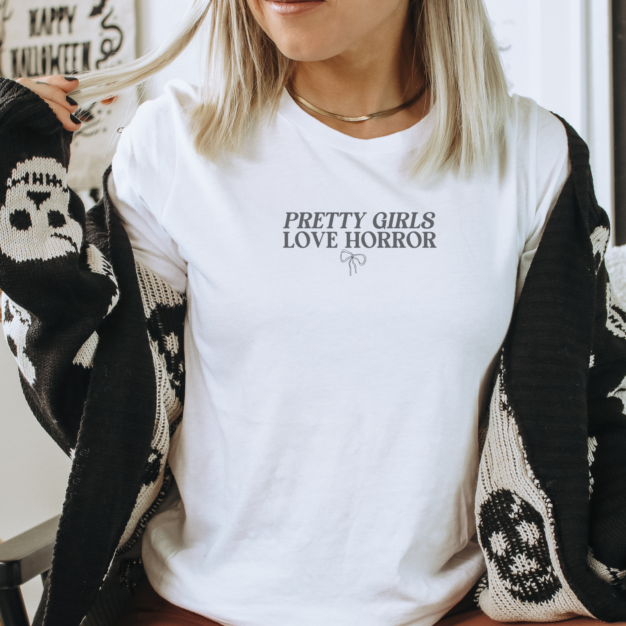 Horror Movie T-Shirt for Women - Cute & Stylish Horror Lover Shirt for Halloween, Cosplay & Casual Wear