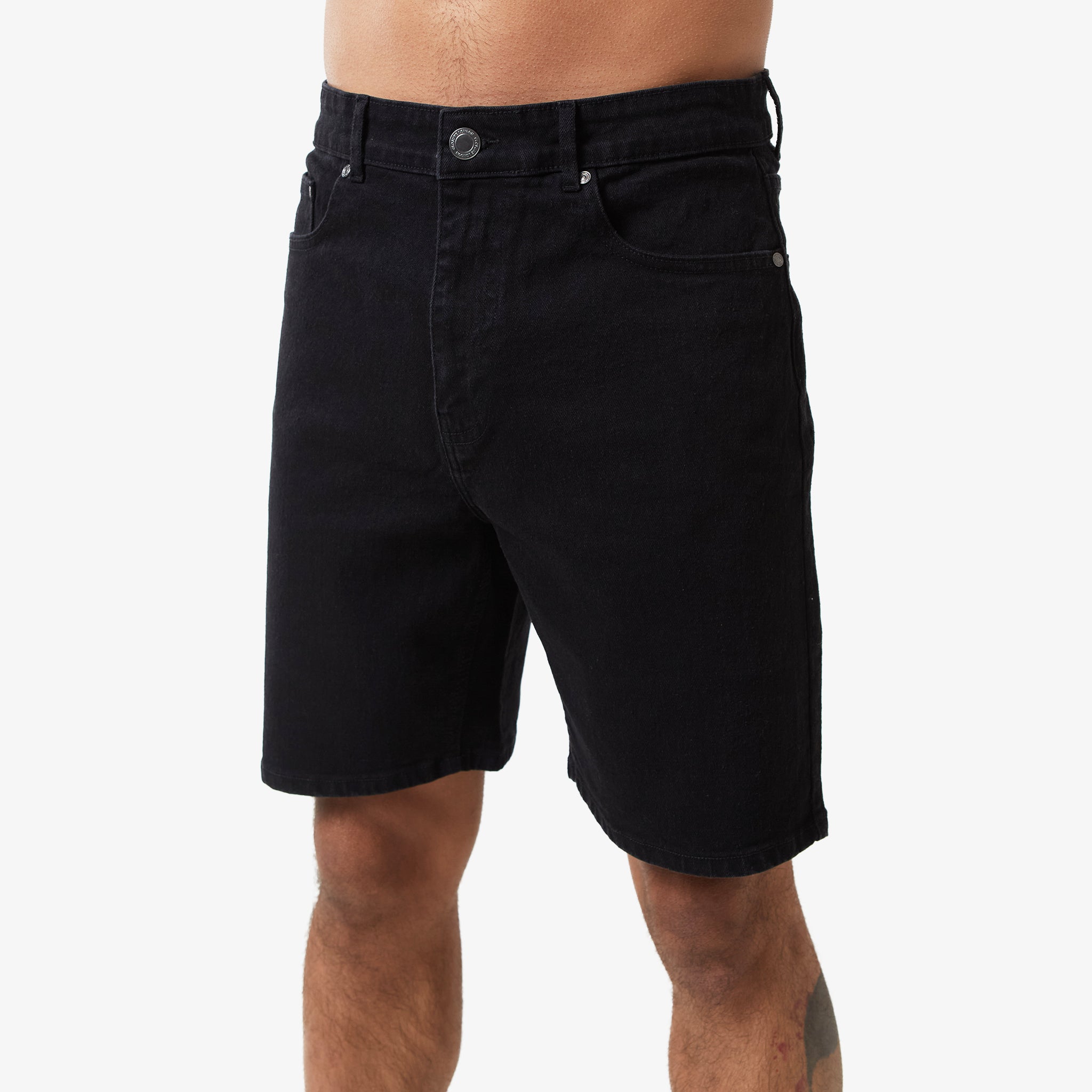 2 Pack Relaxed Fit Denim Shorts for Women - Comfortable Stretch Denim Shorts in Black & Blue | Casual Summer Wear, Beach Outfits, Weekend Style