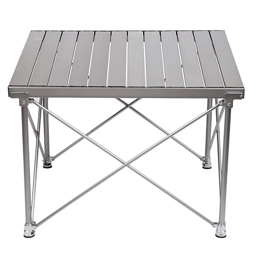 SHIJIANX Folding Camping Table - Lightweight Aluminum Portable Picnic Table with Adjustable Legs & Carrying Bag - Perfect for Outdoor Camping, Beach, Fishing, BBQ, and Garden Use
