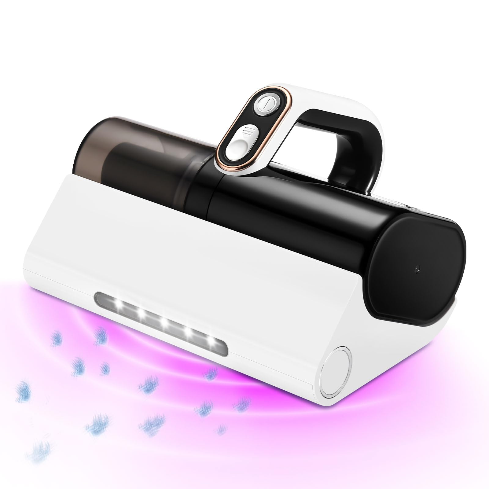 Handheld UV Mattress Vacuum Cleaner with LED Light & High Heat Technology - 500W Powerful Deep Cleaning for Beds, Pillows, Couches, Pet Hair & Carpets - HEPA Filter for Allergen Removal - Perfect for Home, Dorm & Pet Owners