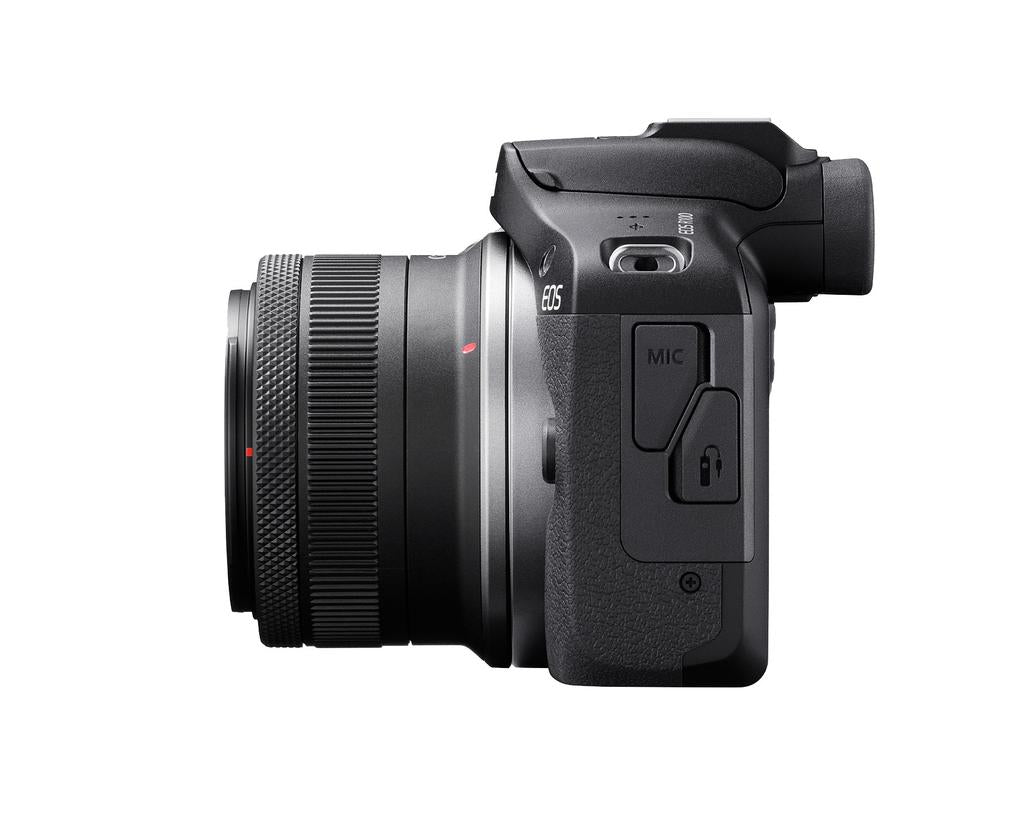 Canon EOS R100 Mirrorless Camera with RF-S 18-45mm f/4.5-6.3 IS STM Lens Kit - Perfect for Vlogging, Travel Photography & Content Creation