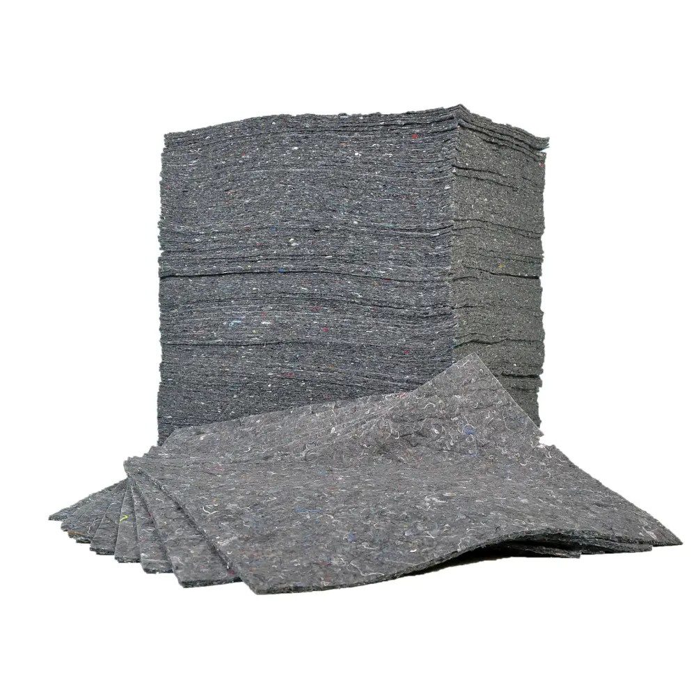 EVO Recycled Absorbent Pads - Eco-Friendly Spill Control for Oil, Chemicals & Water - Ideal for Garages, Workshops & Industrial Use
