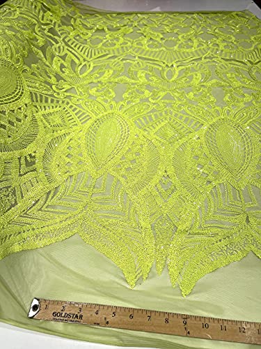 Neon Green on Green Mesh