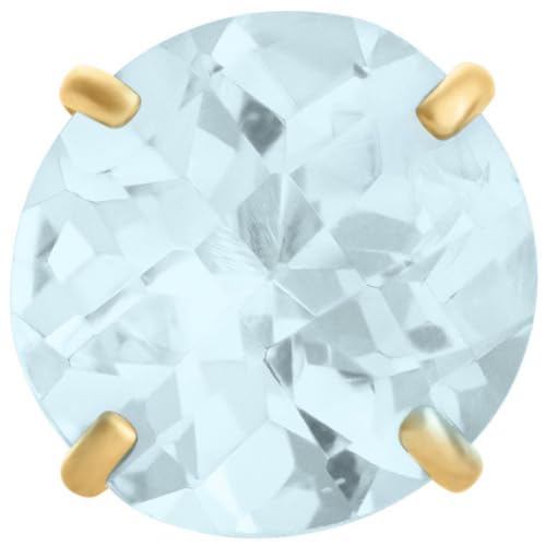 Yellow Gold | Blue Aquamarine
