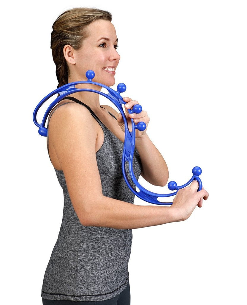 Trigger Point Relief Collapsible Massager - Portable Muscle Pain Relief Tool for Back, Neck & Shoulders - Perfect for Home, Office & Travel Use