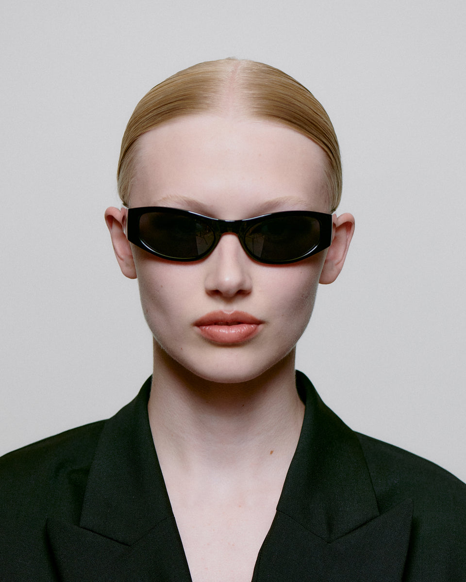 A. Kjaerbede Black Gust Sunglasses - Polarized UV Protection for Men & Women - Perfect for Driving, Beach, and Outdoor Activities