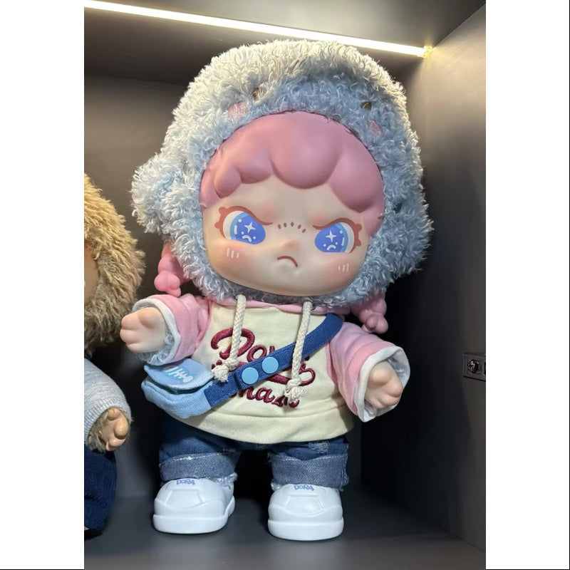 DORA Sharky Lala Girl Vinyl Plush Doll - Cute Collectible Stuffed Animal Toy for Kids & Fans (TNT SPACE 2024 Limited Edition) | Perfect Gift for Birthdays, Christmas & Anime Lovers