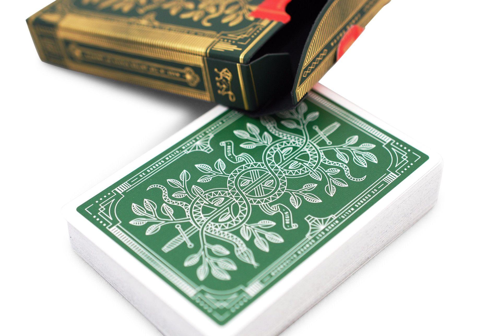 Premium Green Monarchs Playing Cards - Elegant & Durable Poker Deck for Magic Tricks, Cardistry & Casino Nights - Perfect for Game Nights, Poker Parties & Professional Performances