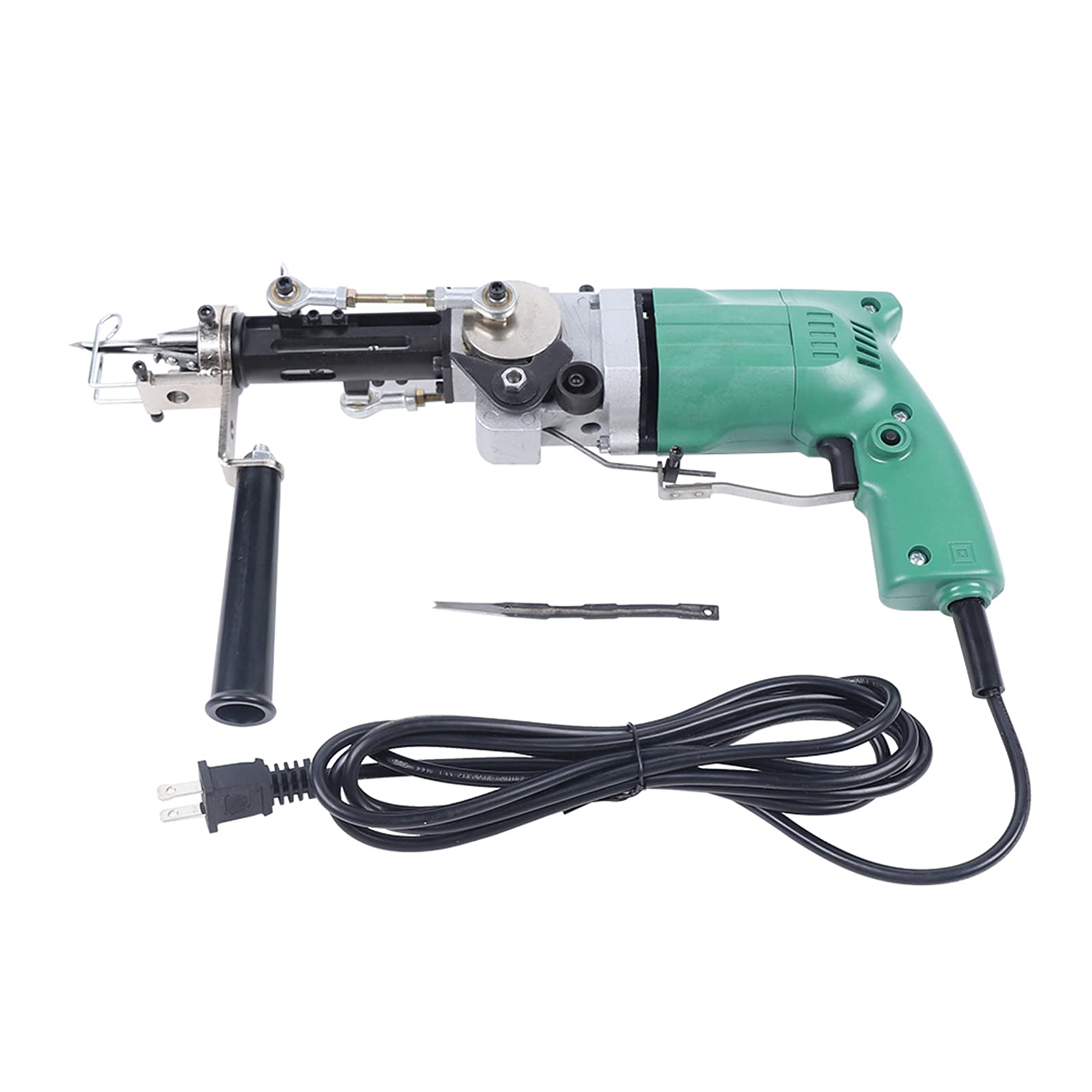 240W Industrial Carpet Tufting Gun - 2400RPM Electric Carpet Weaving Machine for Loop Pile & Cut Pile - Professional Flocking Tool for DIY Home Decor & Rug Making Projects