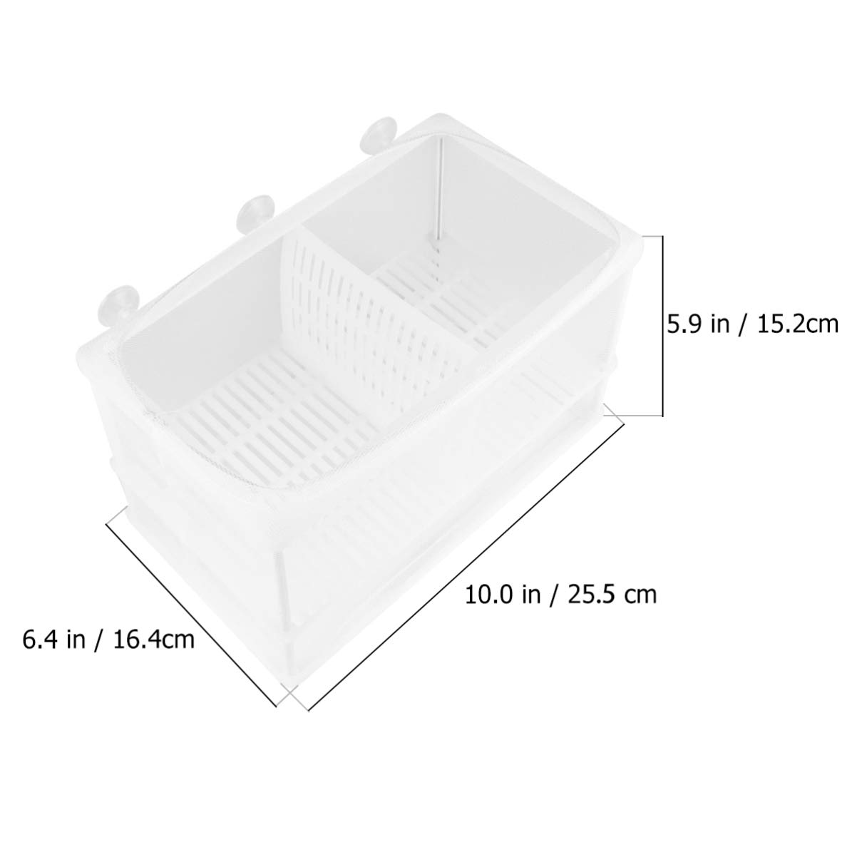 POPETPOP Home Aquarium Tank Case - 1PC Household Fish Tank Water Changer, Fry Net & Water Absorber for Small Fish Breeding, Terrarium Partition | Perfect for Aquarium Maintenance & Fry Separation