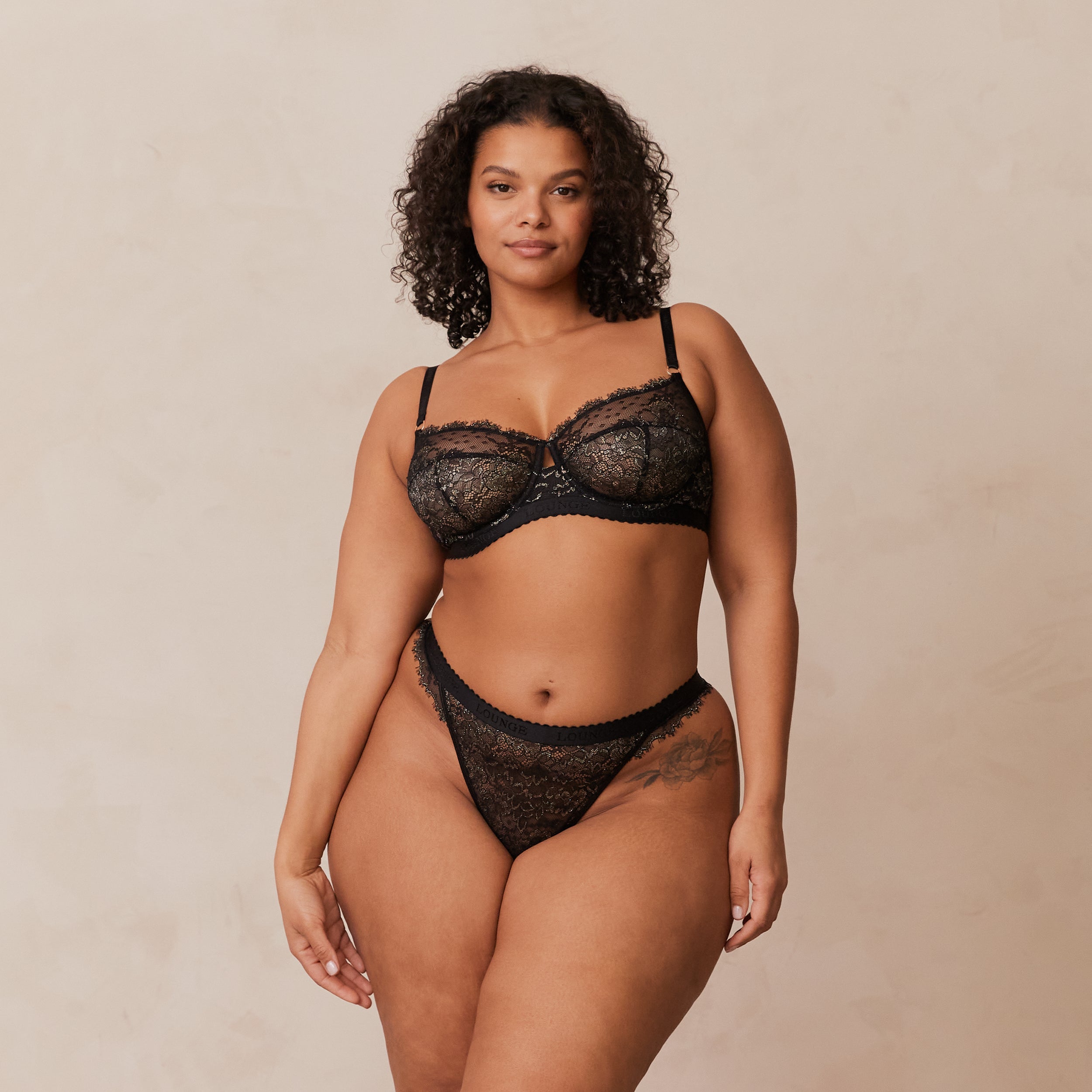 Desire Balcony Bra - Black Lace Underwire Push Up Bra for Women - Perfect for Everyday Wear, Date Nights & Special Occasions
