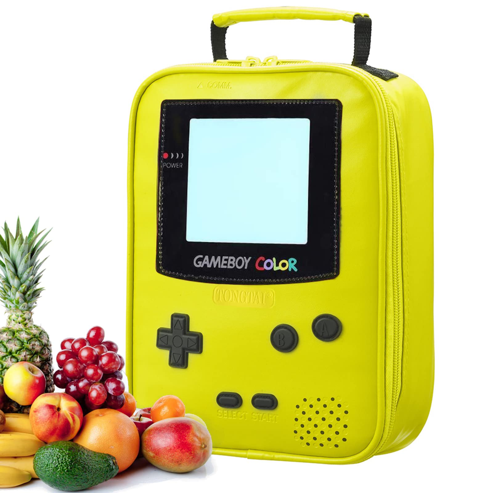 Tongtai Insulated Lunch Box for Kids - Thermal Gameboy Style Lunch Bag for School, Waterproof Cooler Bag for Boys & Girls (Ideal for School, Picnics & Travel)
