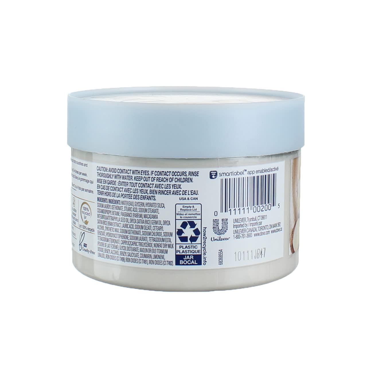 Dove Exfoliating Body Polish Scrub - Macadamia & Rice Milk 10.5 oz (2 Pack) | Gentle Skin Exfoliation for Smooth, Soft Skin | Perfect for Shower & Spa Day Self Care Routine
