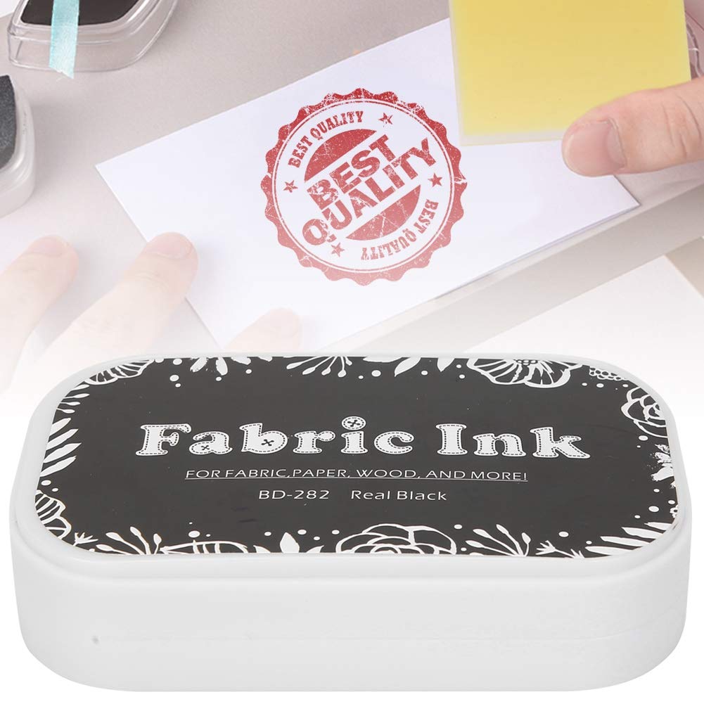 Premium Black Stamp Ink Pads for Rubber Stamps - Ideal for Card Making, Scrapbooking, Wood, Fabric & Paper Crafts - Perfect for DIY Projects, Gift Wrapping & Stationery Design