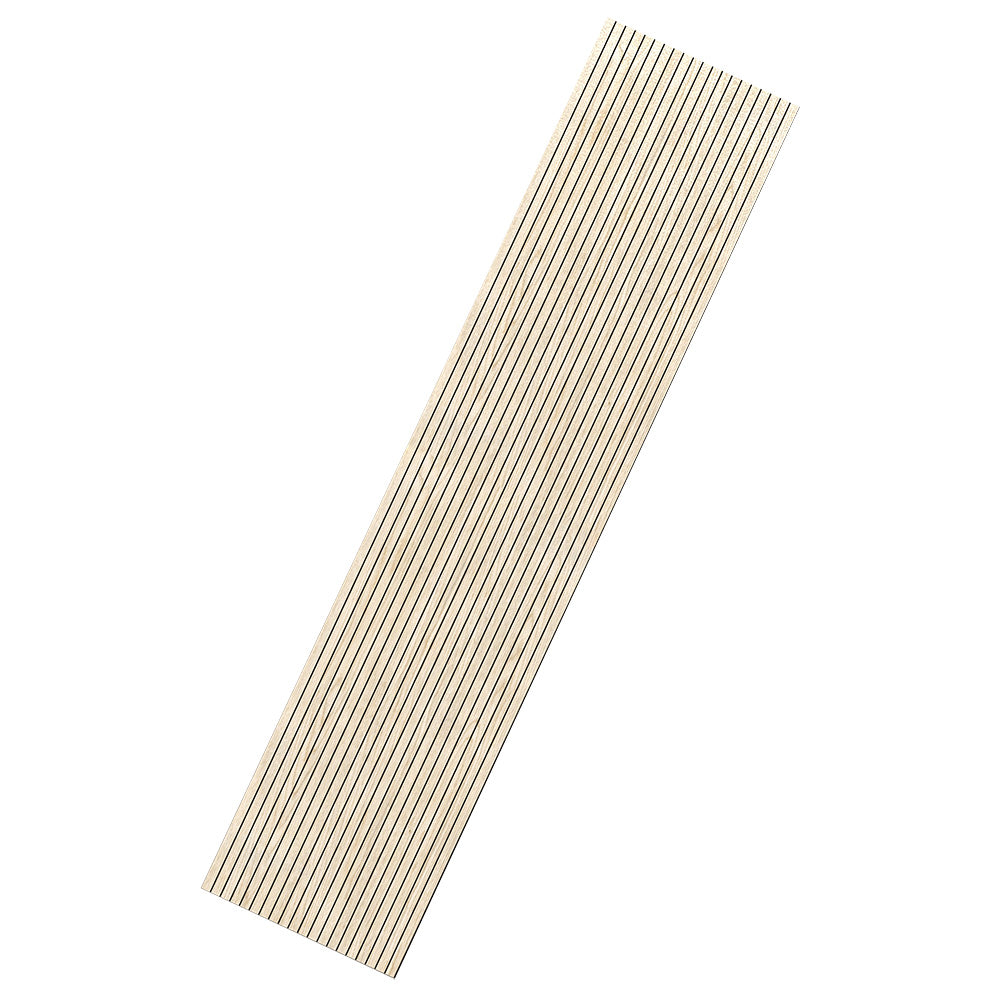 WOODFLEX Flexible Acoustic Wood Slat Wall Panel - Oak Veneer 2700mm x 600mm Slim Design for Home Theater & Office Soundproofing
