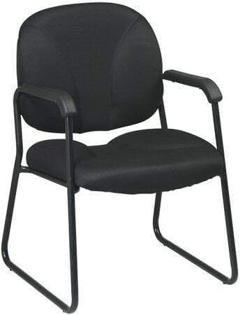 Ergonomic Contoured Sled Base Reception Chair for Office & Waiting Room - Comfortable Guest Seating Solution [EX3302] - Perfect for Corporate Lobbies, Medical Offices & Hotel Front Desks