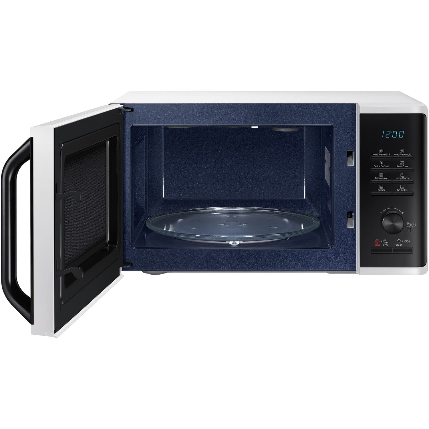 Samsung MG23K3575AW 800W 23L White Microwave Oven with Grill - Perfect for Small Kitchens, Dorms & Quick Meals